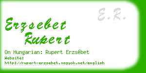 erzsebet rupert business card