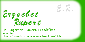 erzsebet rupert business card